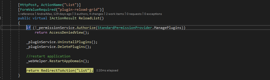 App dies on plugin refresh · Issue #4036 · nopSolutions/nopCommerce ...