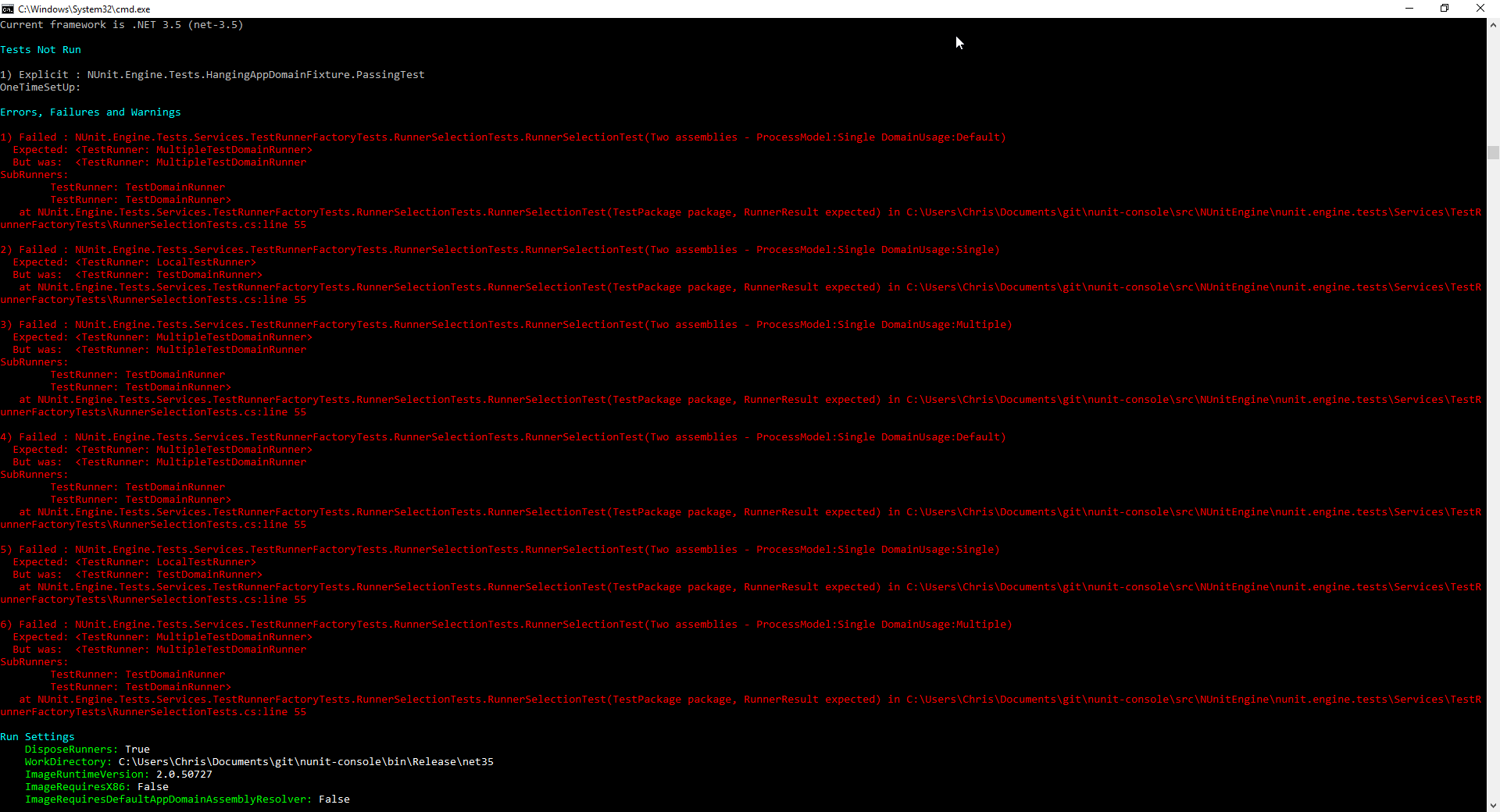 Break up multiple console error messages with colour · Issue #519 ...