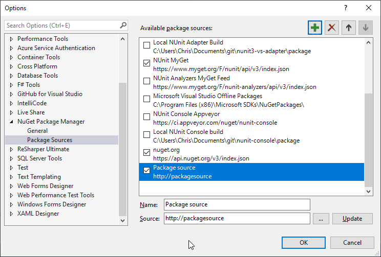 Use 'https://' when adding new package source through Visual Studio ...