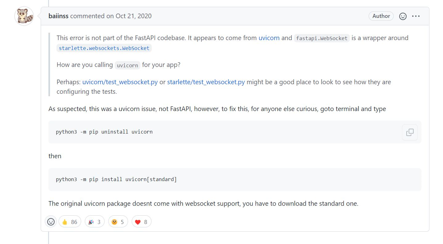 '[WARNING] Unsupported upgrade request' in logs · Issue #151 ...