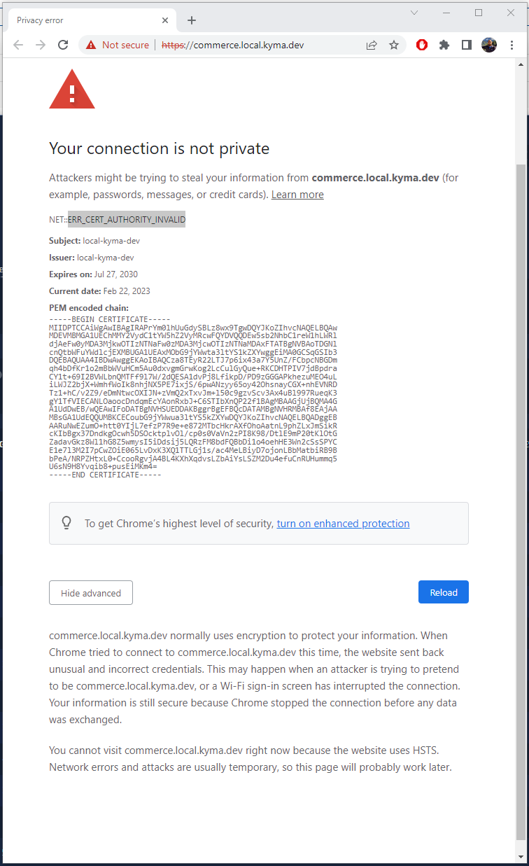 failed to read from https: publickeys due to Images... Kyma API Rule exposed cannot be opened in browser due to invalid ...