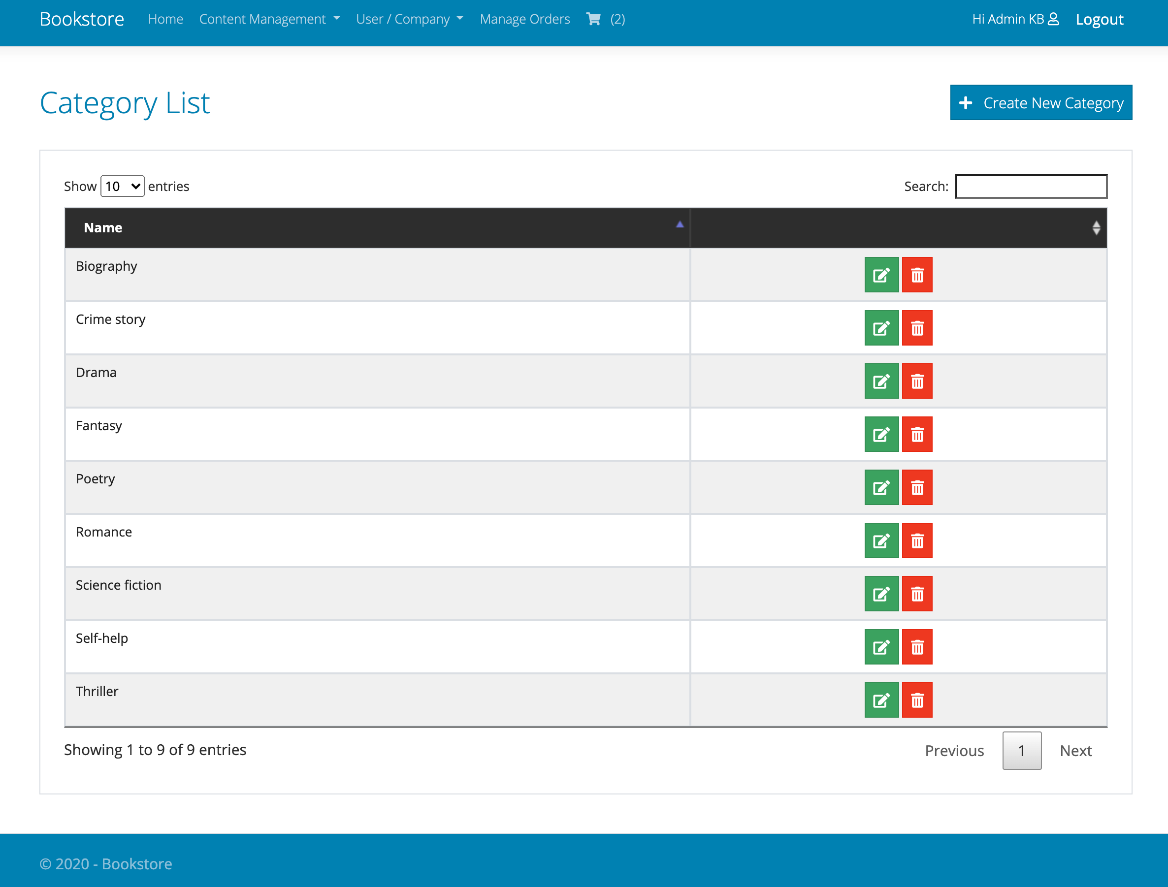 GitHub - cristopherb95/Bookstore: Bookstore app made with .NET Core 3.1 MVC