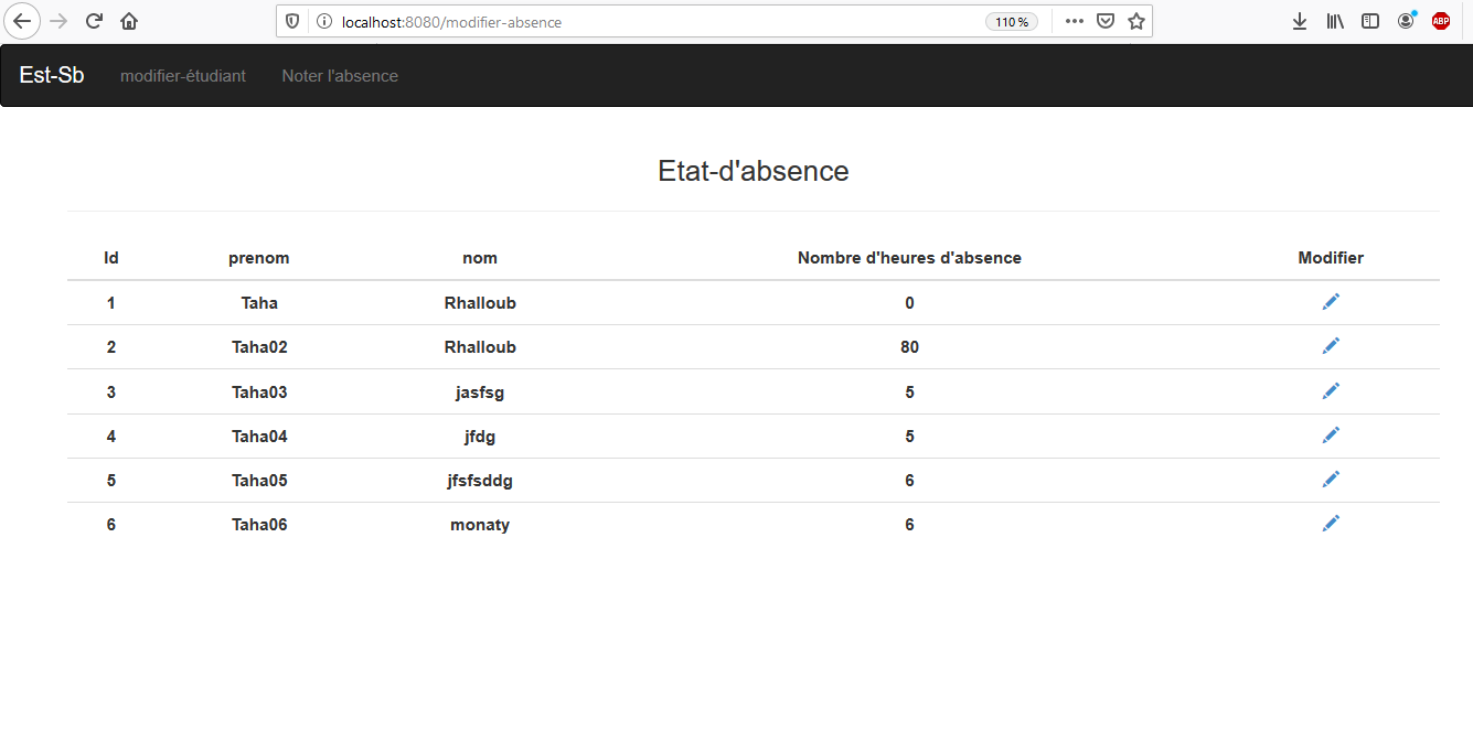 Github xdamg gestion absence
