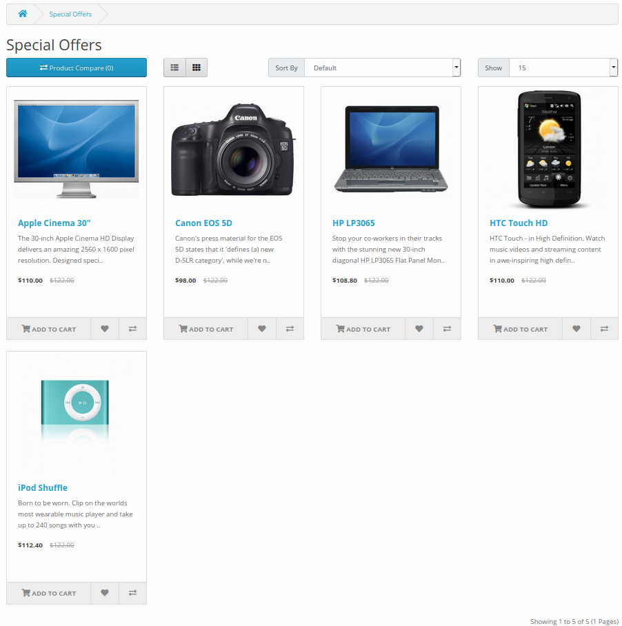 Master Branch] - Catalog List/Grid View · Issue #8112 · opencart/opencart