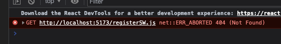 `registerSW.js` 404s in dev mode with `injectManifest` strategy · Issue ...