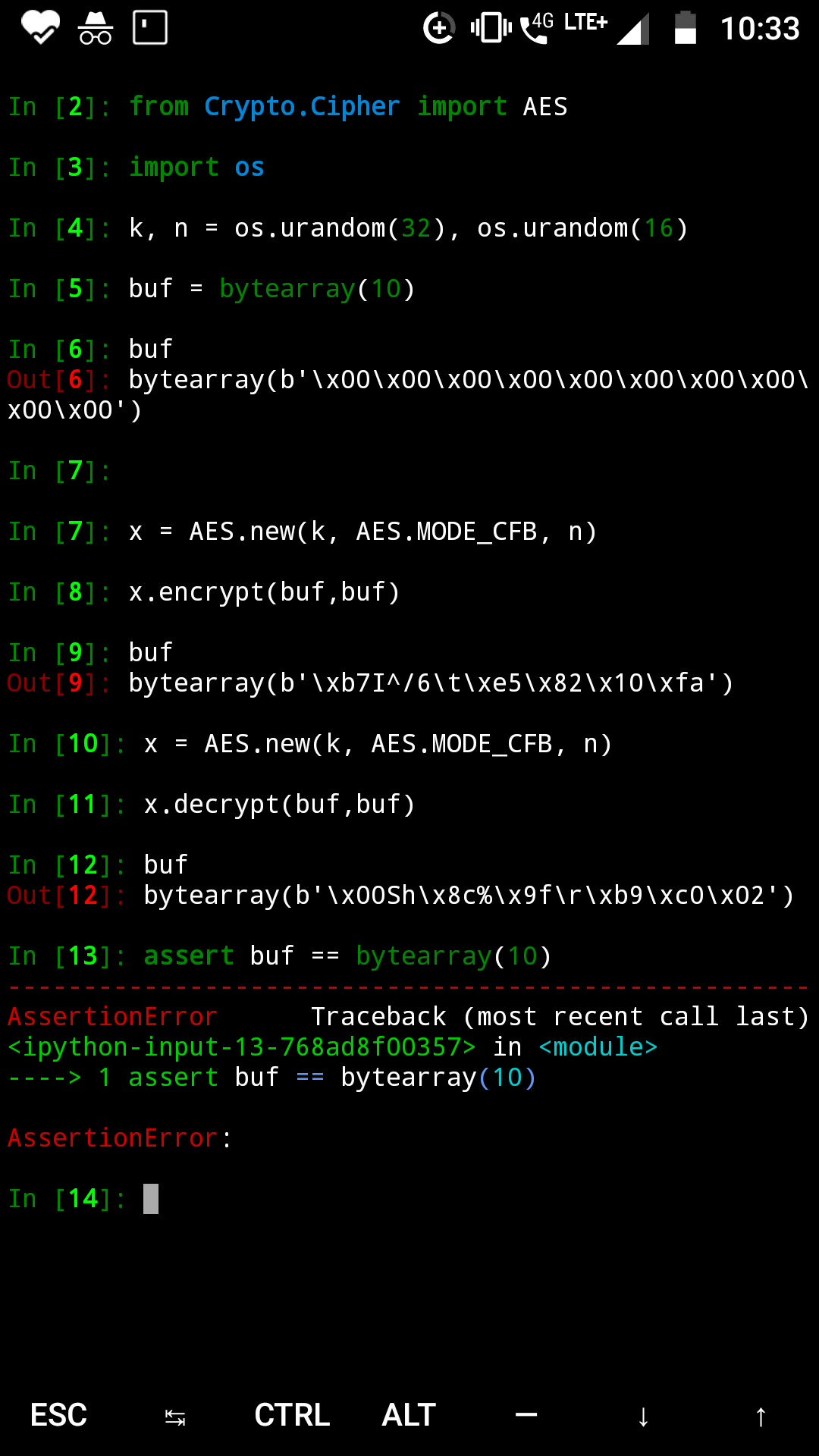 Possible Bug in AES.MODE_CFB buffer update? · Issue #420 ·  Legrandin/pycryptodome