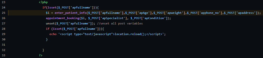 SQL Injection vulnerability via multiple parameters in add_patient.php ...