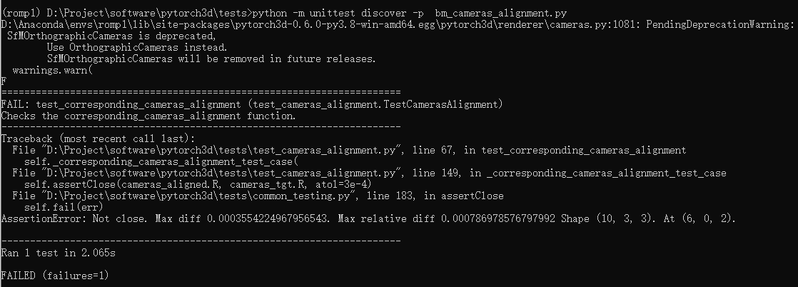 Windows10 pytorch3d installation success, but the test error · Issue ...