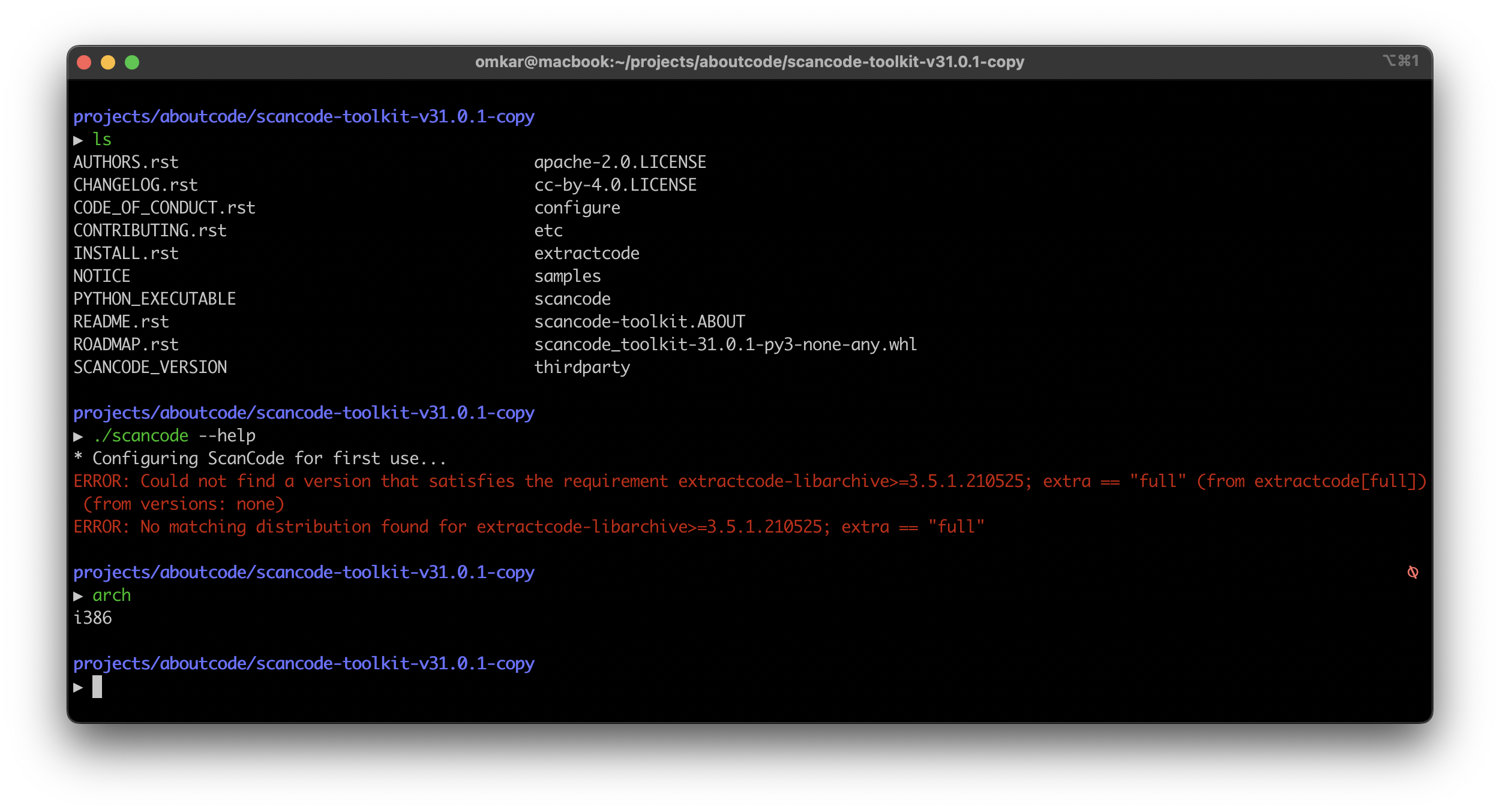 scancode-toolkit-not-running-on-apple-silicon-m1-issue-3061-nexb