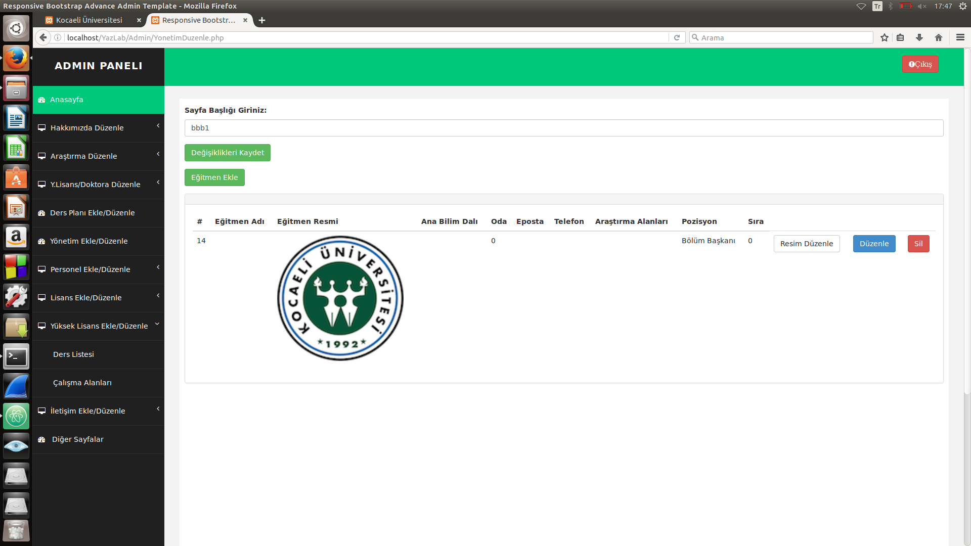 GitHub - AytulTurkseven/DepartmentWebPage: This project is developed in ...
