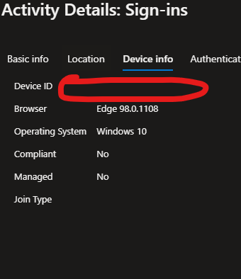 Native Apps using Edge Webview2 95.0.1020 no longer passes Device