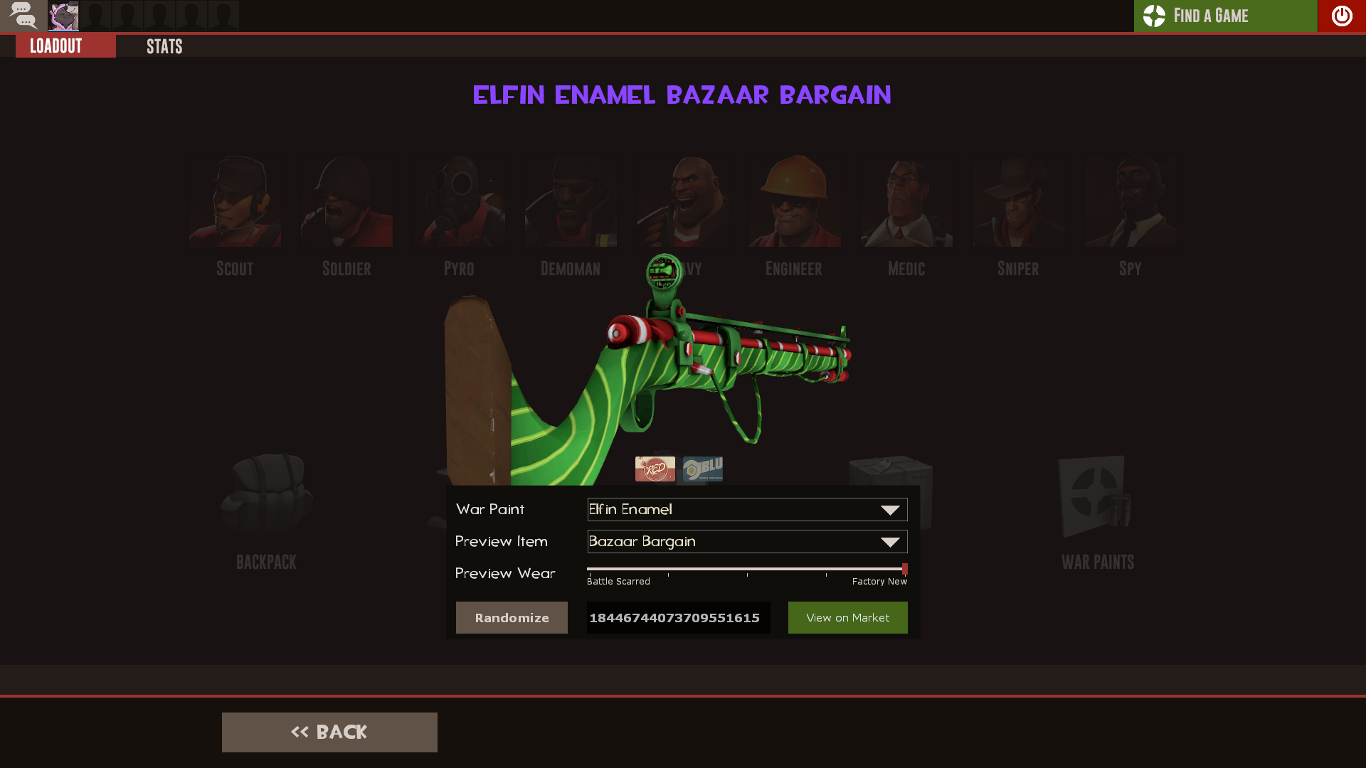 [TF2] Any War Paint with a material_override on the Bazaar Bargain ...