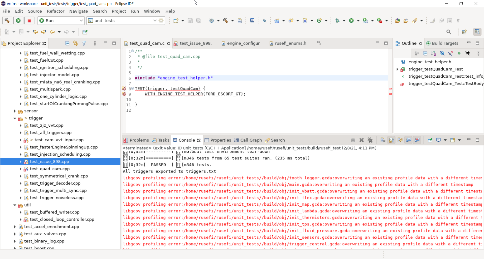 unit_tests under eclipse complain about libgcov · Issue #2318 · rusefi ...