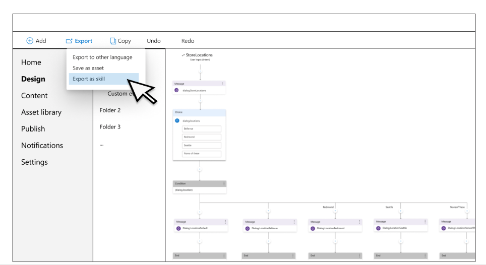 Need ability to export and host a skill (ie make it available for ...