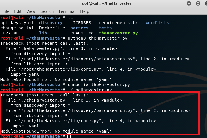 Unable to Install on Debian 7 · Issue #222 · laramies/theHarvester · GitHub