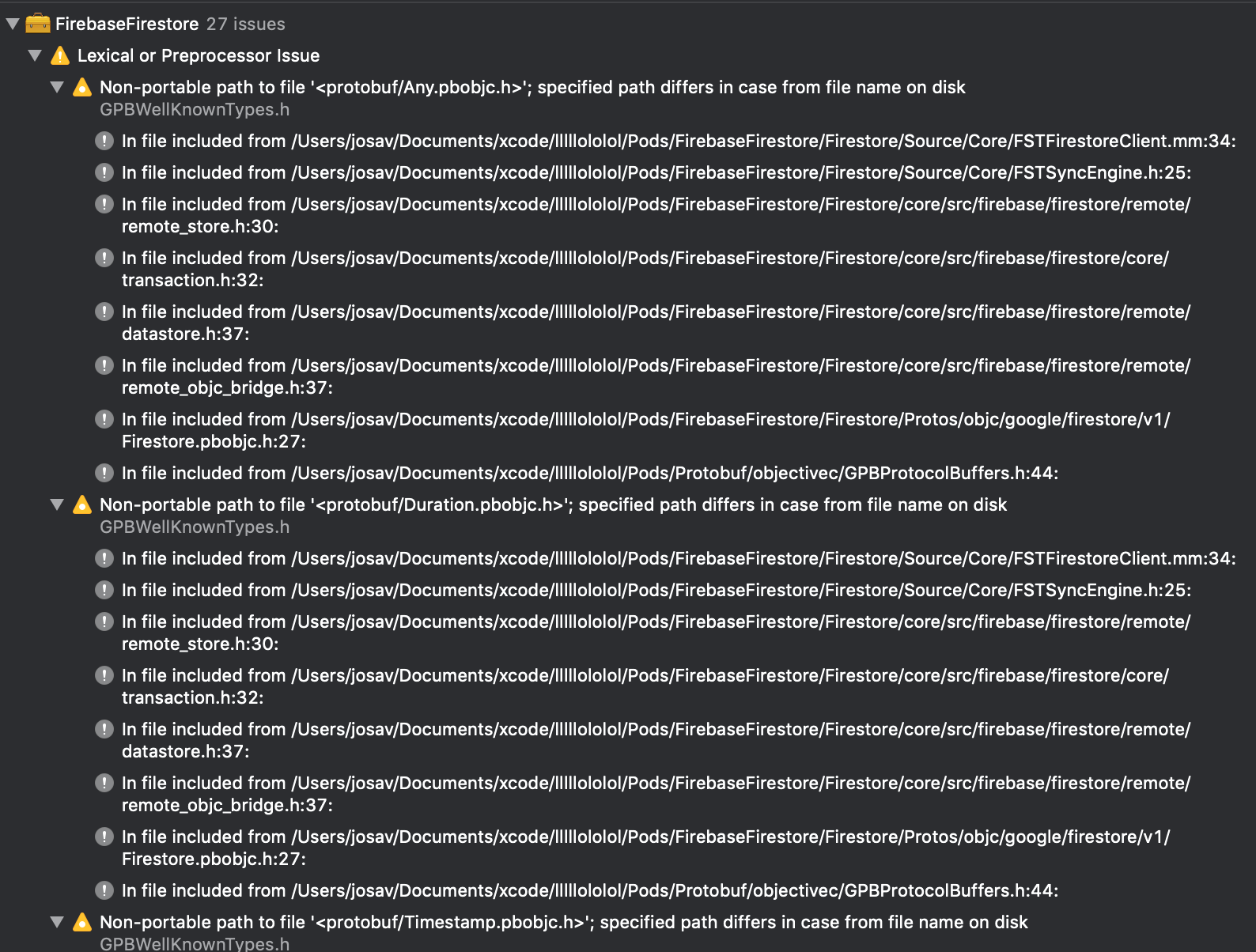 Error with Firestore · Issue #2909 · firebase/firebase-ios-sdk · GitHub