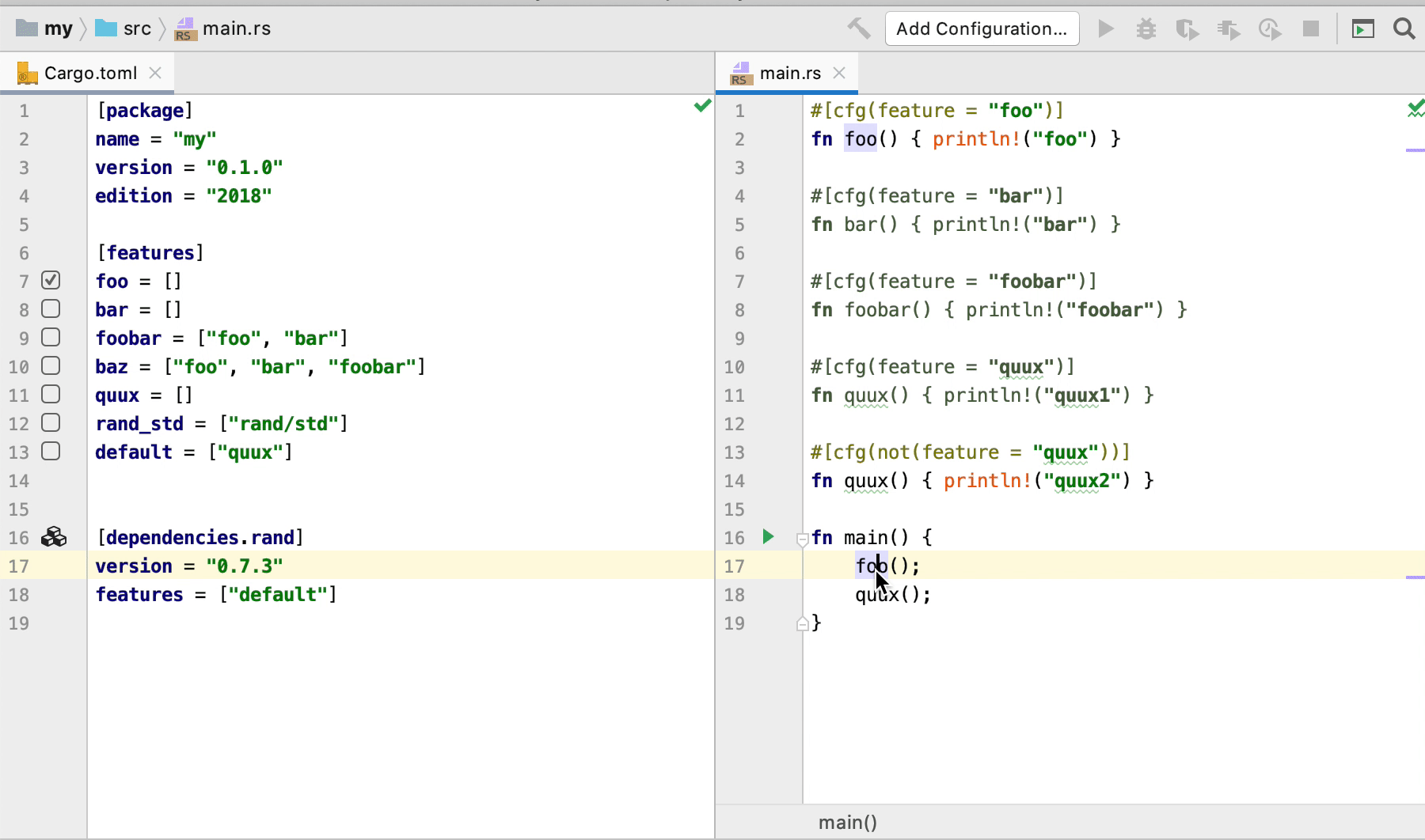 Support features declared in workspace Cargo.toml · Issue #4693 ...
