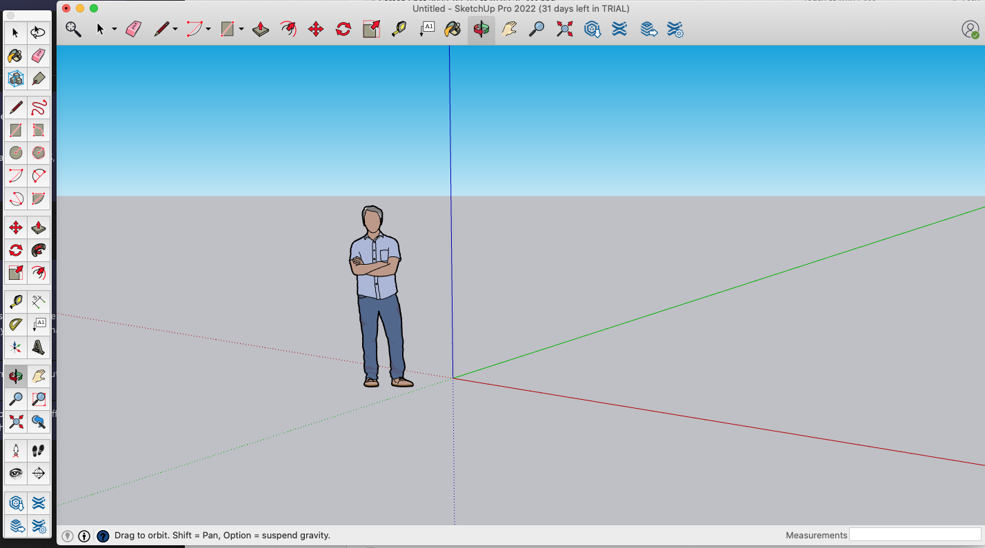 SketchUp 2022 Mac minor graphic glitch, blinking currently selected ...