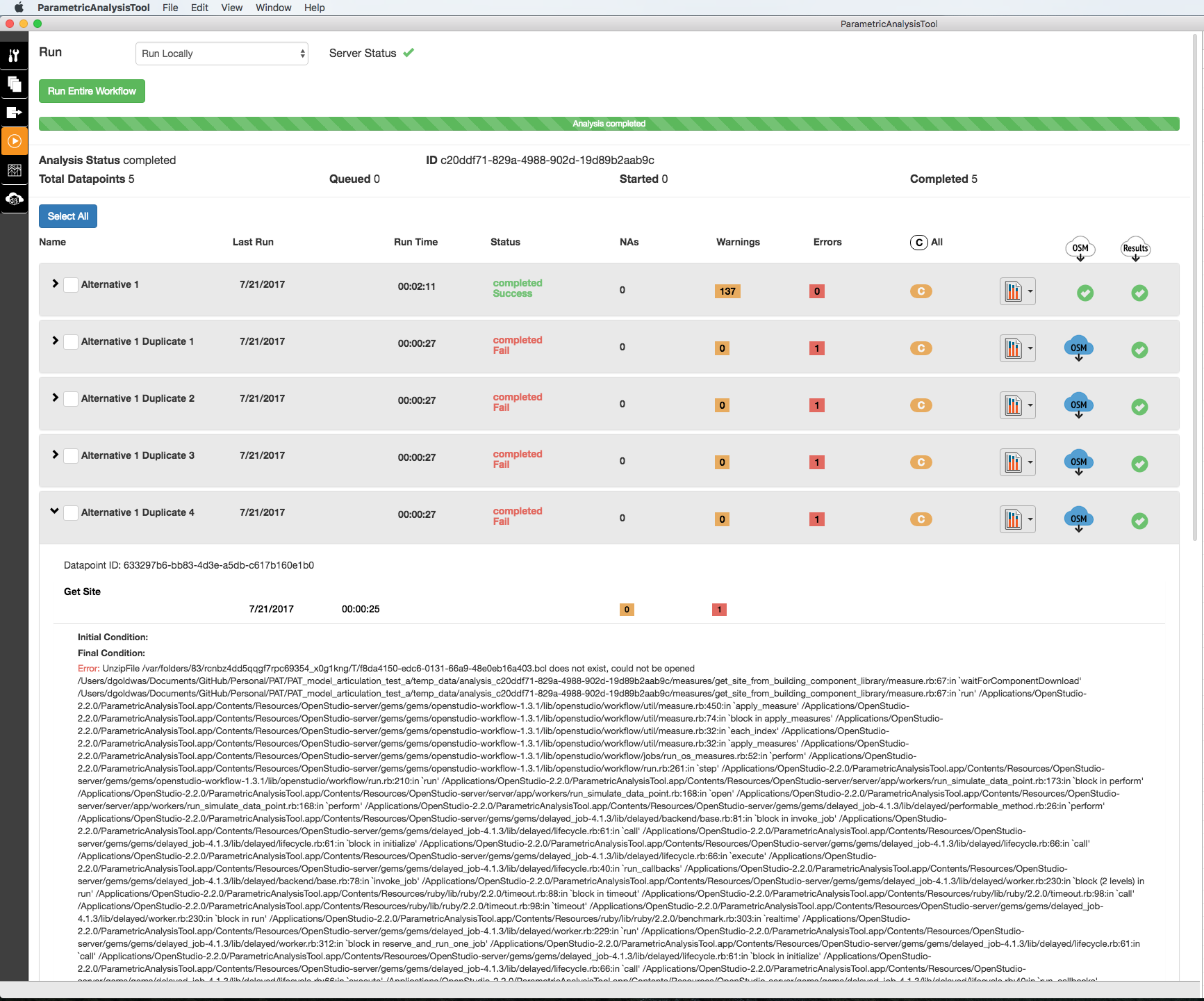 Measures that download components from BCL not running properly in ...