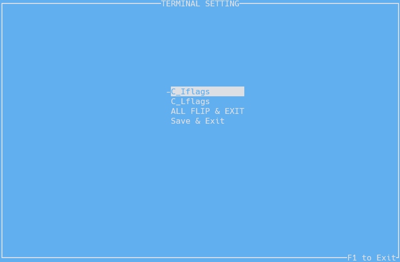 GitHub mini777/TerminalSetting System Programming term project