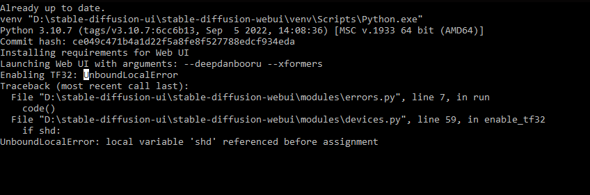WebUI not starting on M1 mac · AUTOMATIC1111 stable-diffusion-webui ...