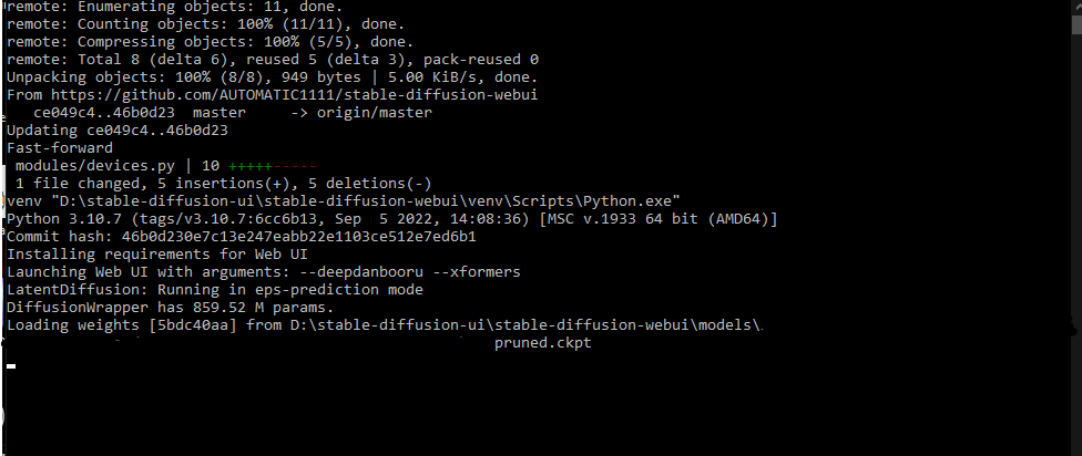 WebUI not starting on M1 mac · AUTOMATIC1111 stable-diffusion-webui ...