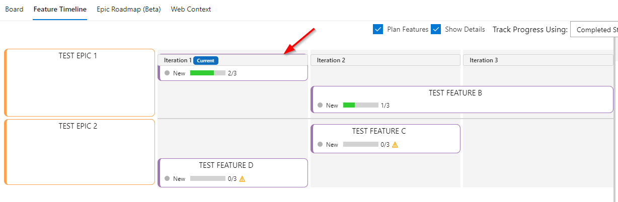 First top feature hides under the iteration · Issue #97 · microsoft ...