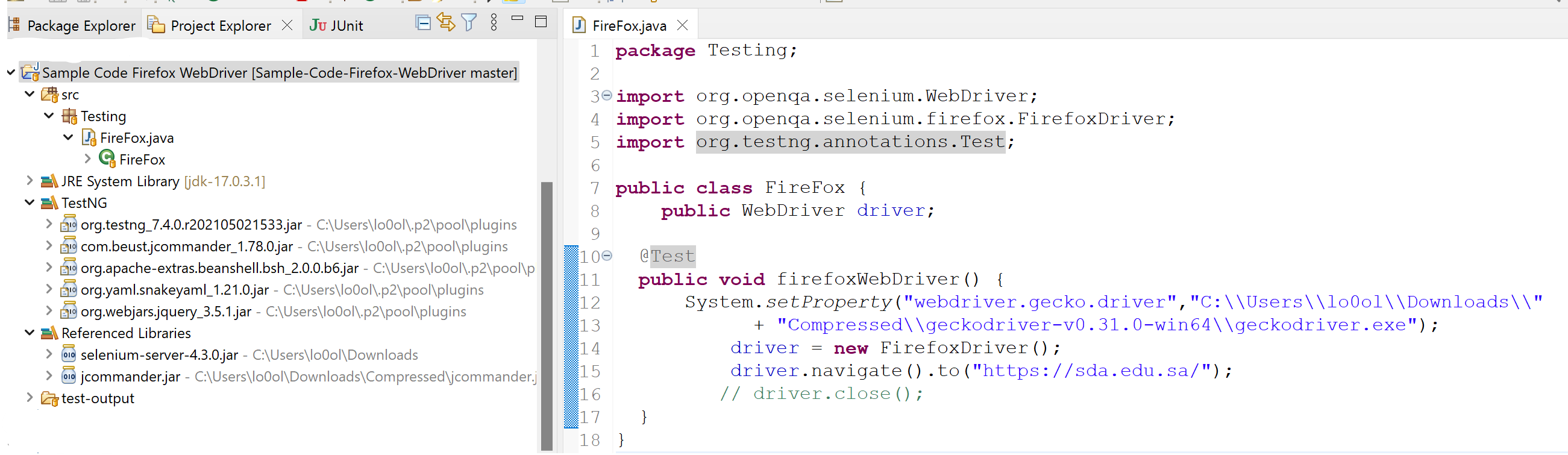 GitHub - mawaddahH/Sample-Code-Firefox-WebDriver: Assignment 2 W7D4 ...