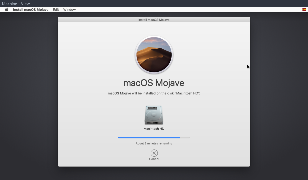 macos high sierra download stuck on one minute left