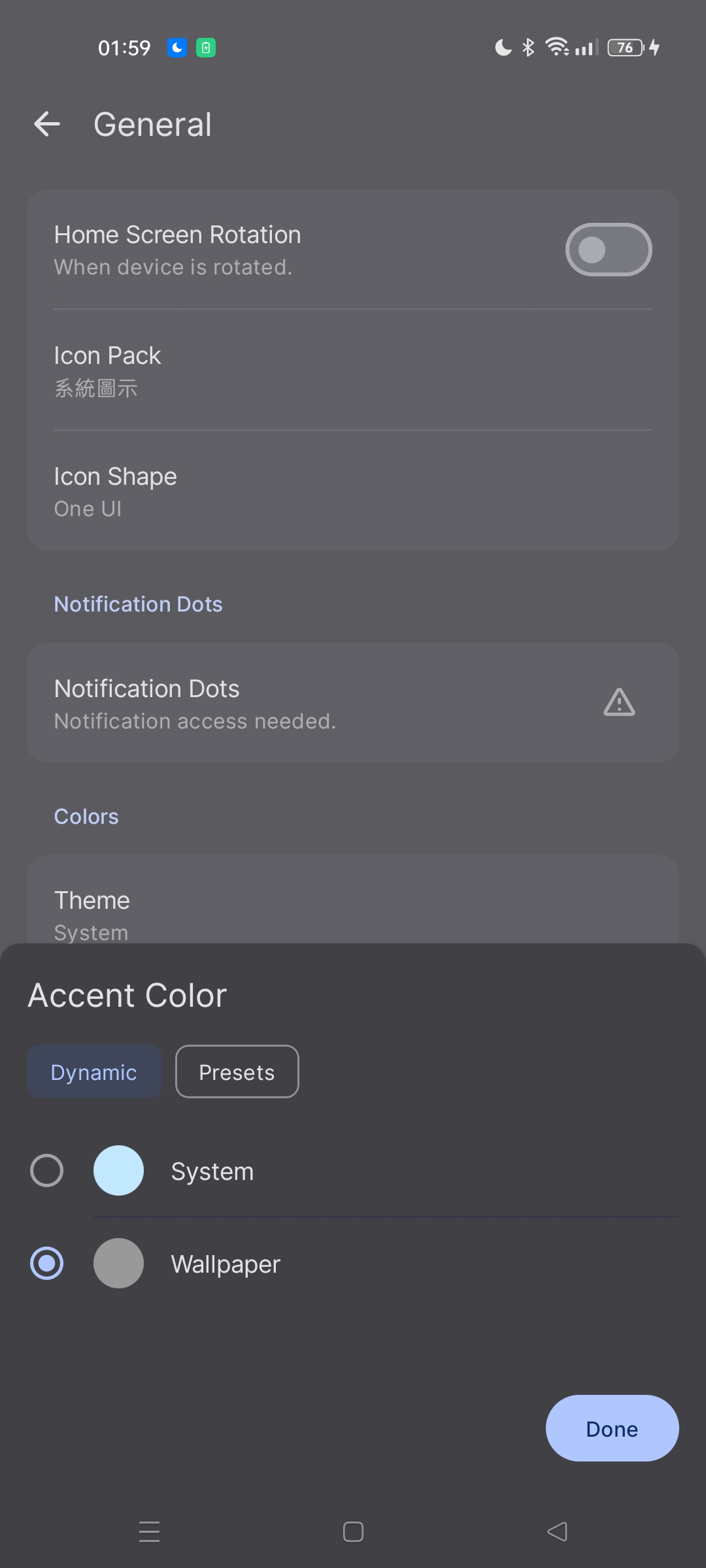 Themed icon won't change color after wallpaper changed · Issue #2631 ...