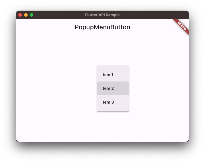 Add Material 3 Popup Menu example and update existing example by