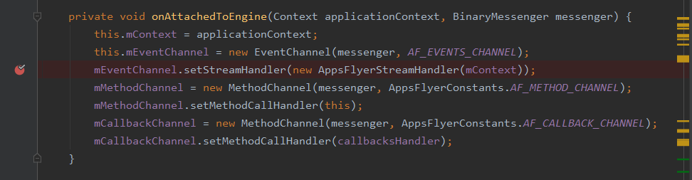 Android > Attempt to invoke virtual method 'void android.content ...