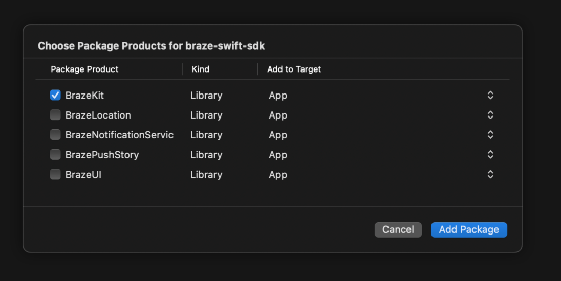 No such module 'BrazePushStory' and No such module