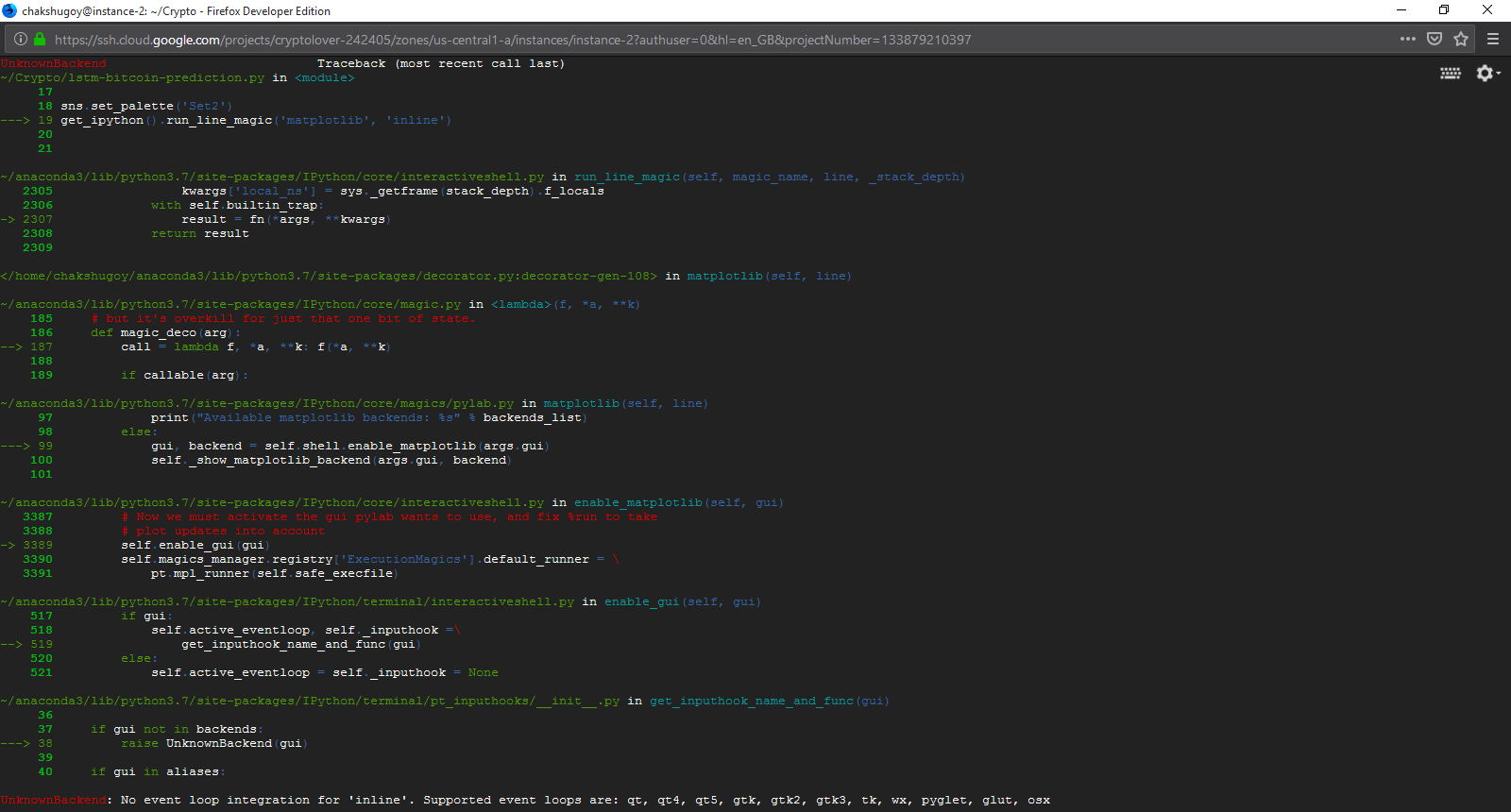 Error while execute · Issue #4 · neocortex/lstm-bitcoin-prediction · GitHub