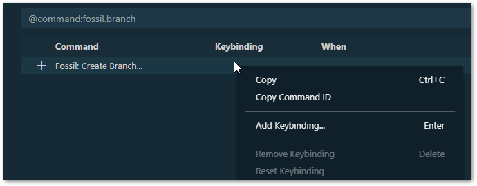 add keybinding