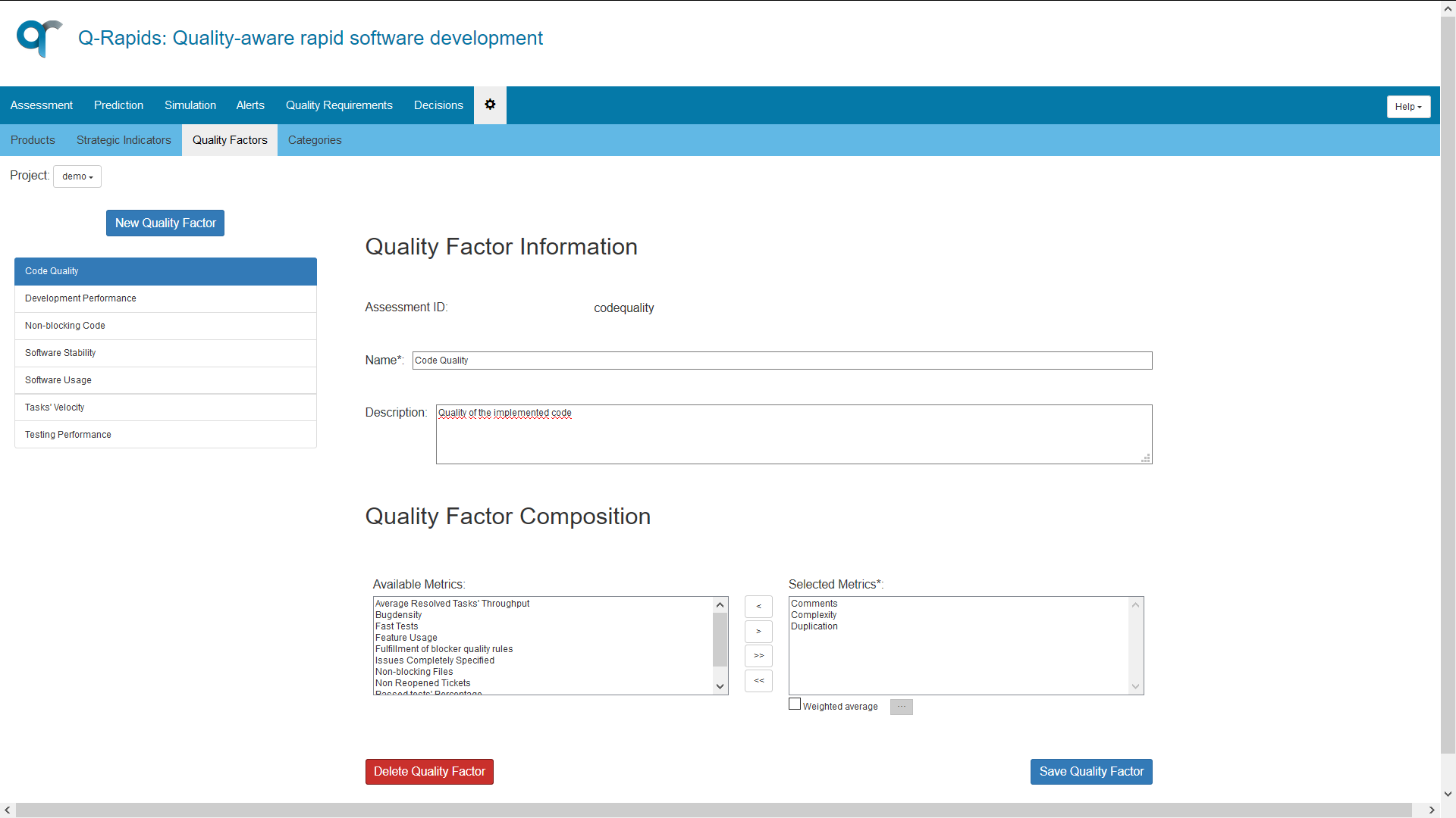 Quality Factor edition