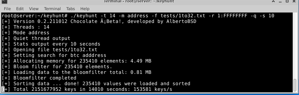 address mode · Issue #123 · albertobsd/keyhunt · GitHub