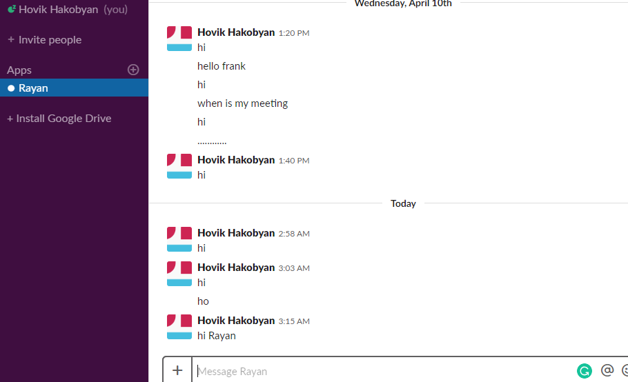 I don't get any replies from the bot through slack · Issue #3252 ...