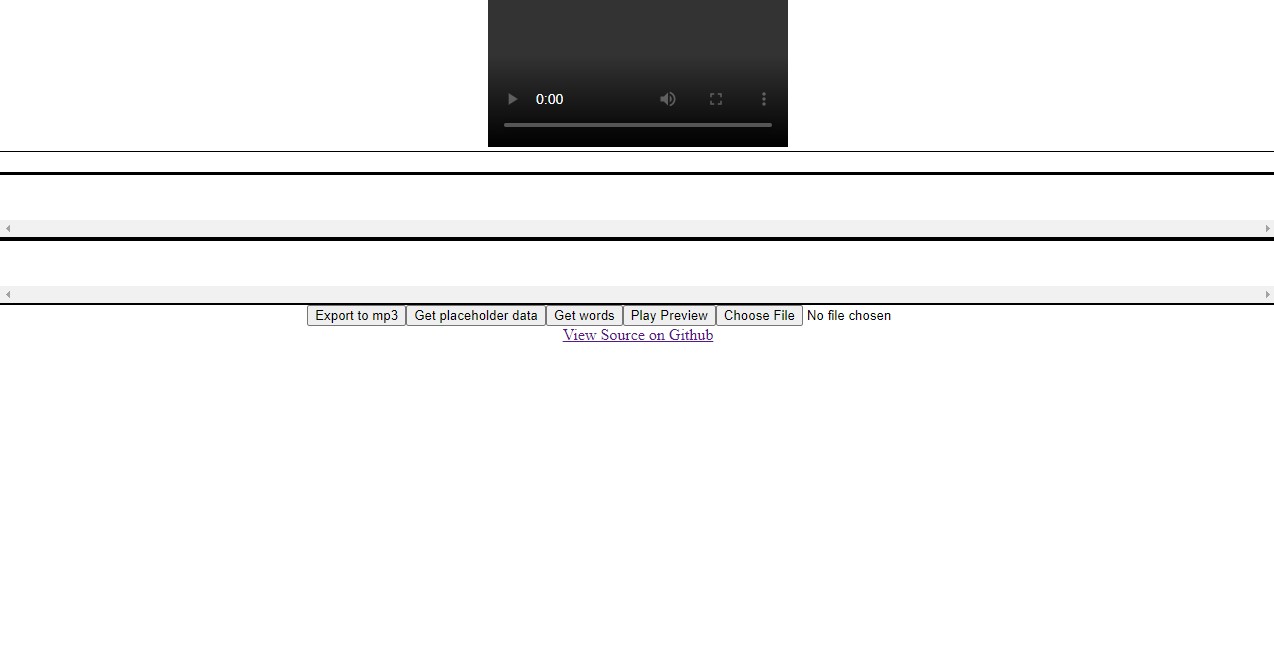 GitHub EricPedley/audiosplicer Site for editing video clips
