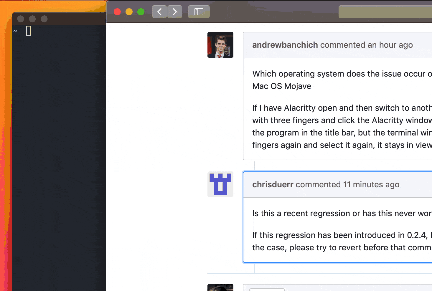window disappears after first application switch · Issue #1888 ...