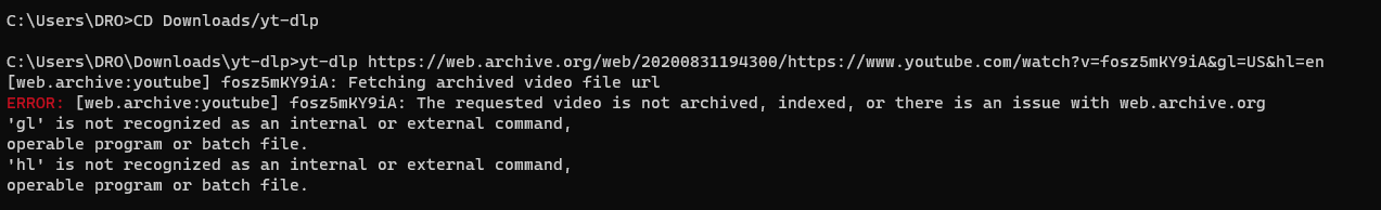 Cant download video from WBM: CDX HTTP error 403? · Issue #3278 · yt ...