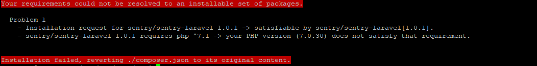 Laravel 5.5 with PHP 7.0 Not working · Issue #215 · getsentry/sentry ...