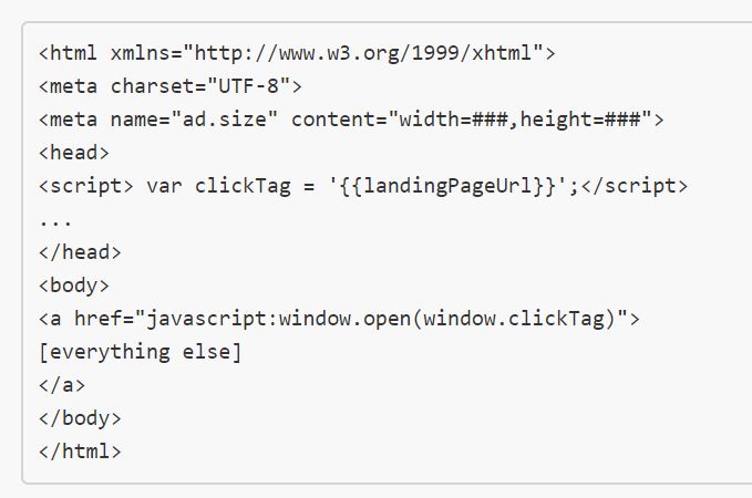 Add Clicktag To Html5 Banner