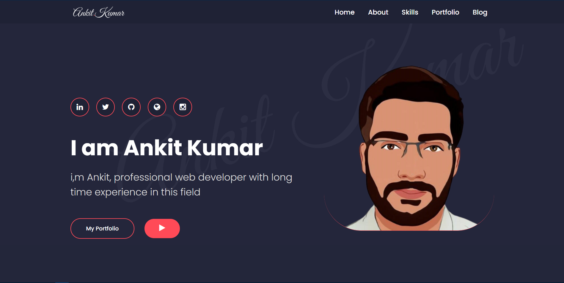 GitHub - ankit5999/portfolio: My Portfolio website