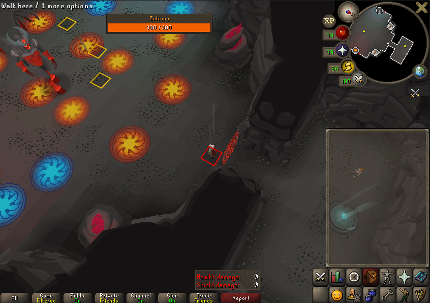 Falling rock indicator in Zalcano does not highlight red when rock is ...