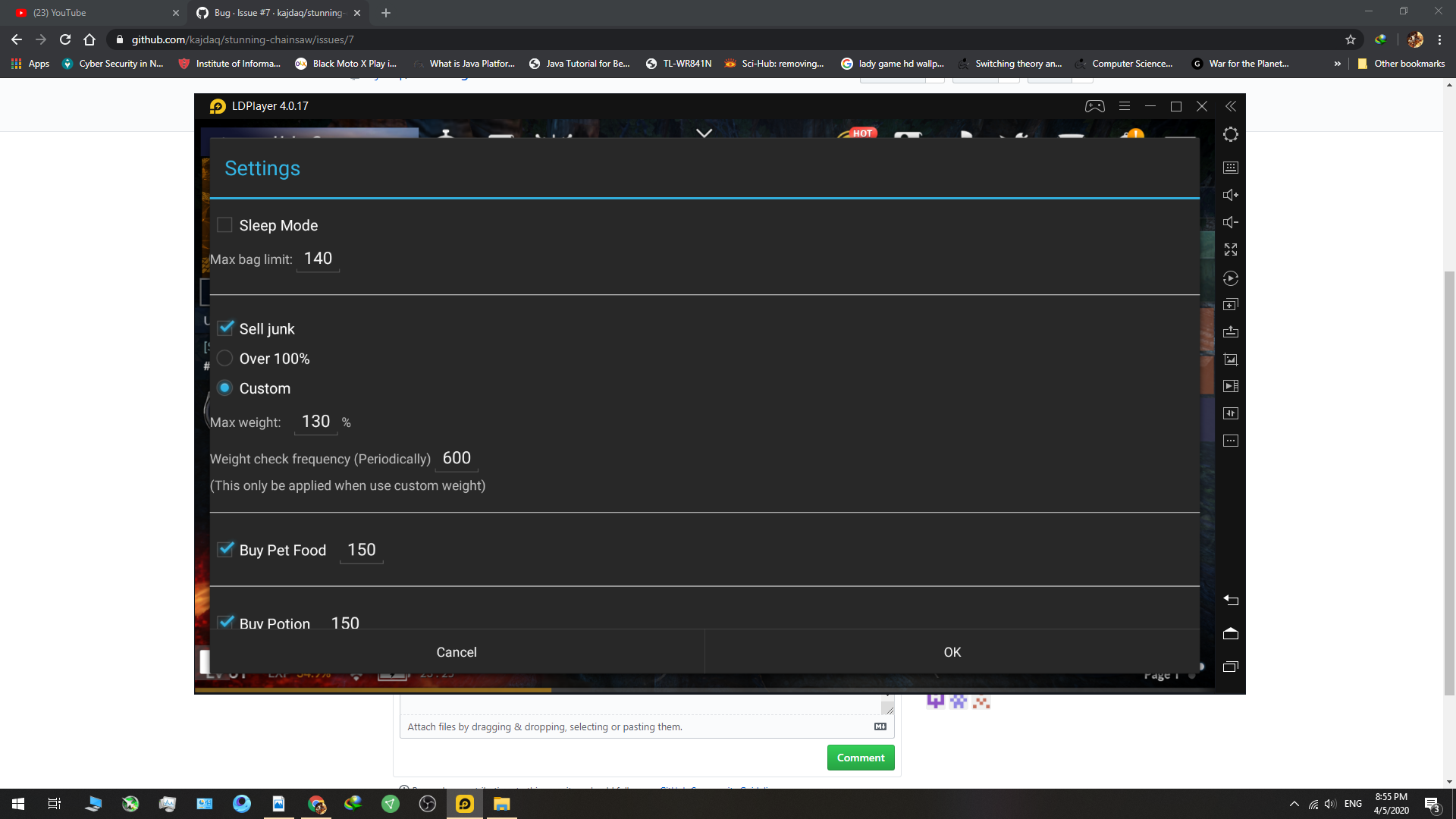 Bag full not detected after first run.. · Issue 5 · kajdaq/stunning