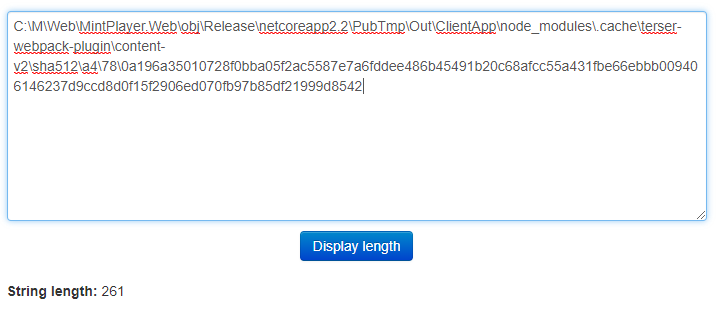 Constantly getting PathTooLongExceptions when deploying an ASP.NET Core ...