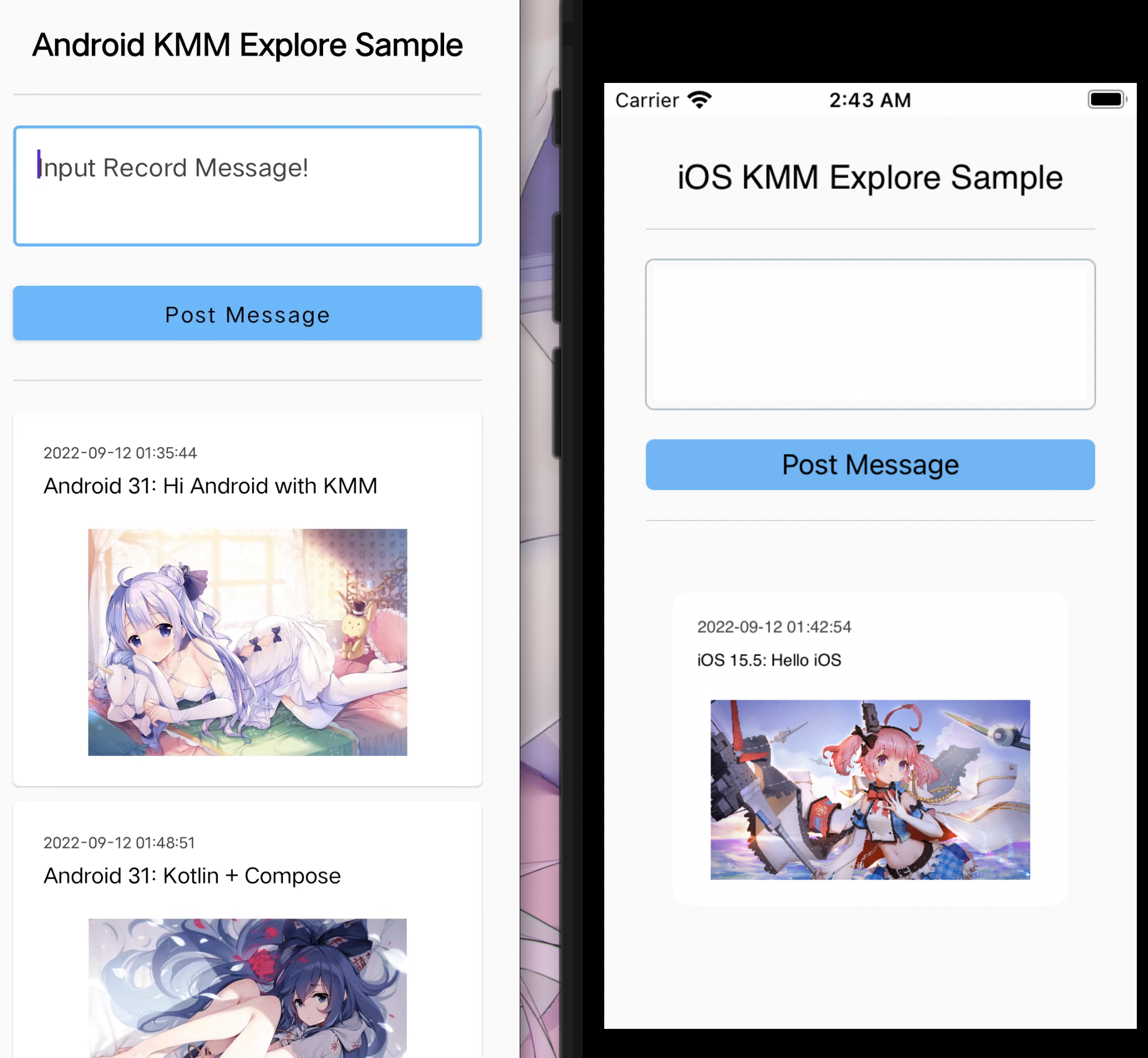 GitHub - korilin/kmm-explore-sample: KMM 探索例子