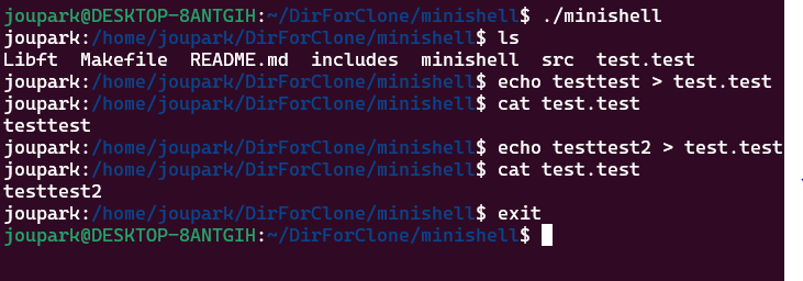 GitHub - Parkjoungwan/minishell: make a small Linux Shell