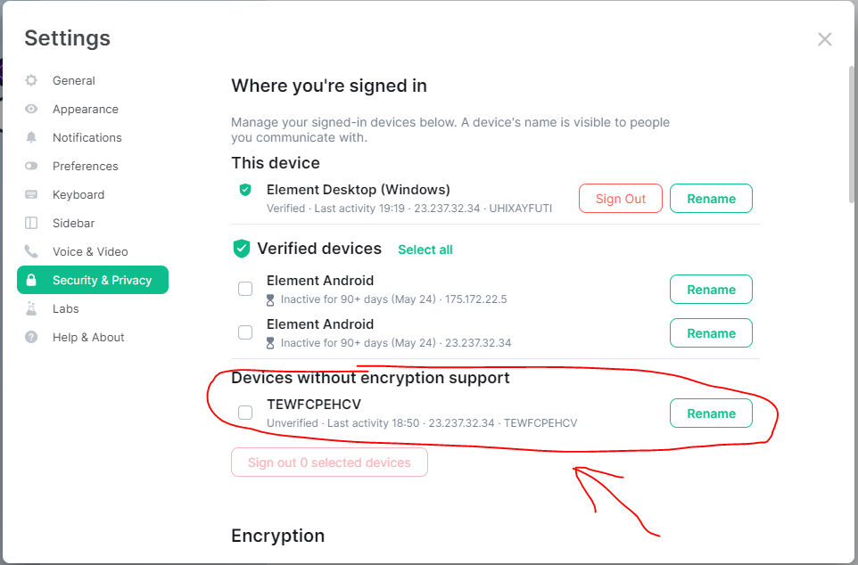 Verification for encryption support issue 327 acterglobal a3 github